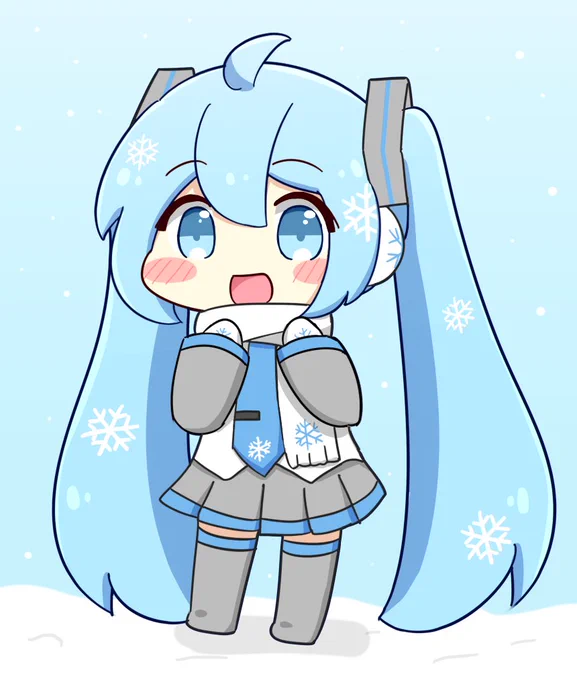 雪ミクさんの季節がやってくる 