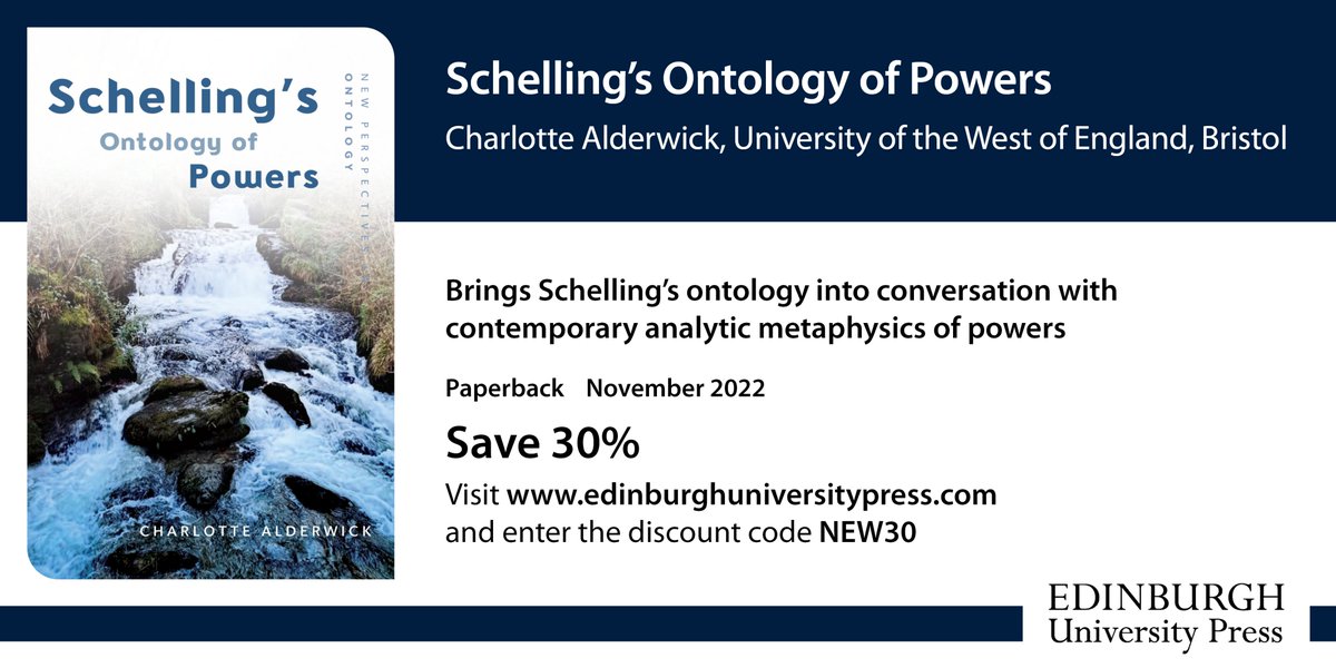 Charlotte Alderwick (@charlottealde18) on Twitter photo 30% off info for the paperback of my 'Schelling's Ontology of Powers' below š„°
<a href="/EdinburghUP/">Edinburgh University Press</a> <a href="/UWE_Research/">Research from UWE Bristol</a> 30% off info for the paperback of my 'Schelling's Ontology of Powers' below š„°
<a href="/EdinburghUP/">Edinburgh University Press</a> <a href="/UWE_Research/">Research from UWE Bristol</a>