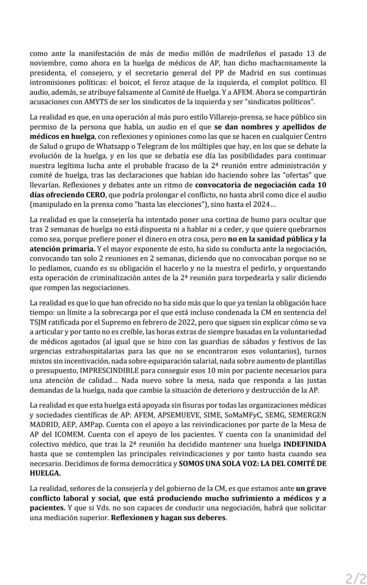 apsemueve's tweet photo. @AFEM y @apsemueve APOYAMOS SIN FISURAS LA HUELGA INDEFINIDA D LOS MÉDICOS D FAMILIA Y PEDIATRAS D ATENCIÓN PRIMARIA Y RESPONDEMOS, POR ALUSIONES https://t.co/WzQu4LWqwA
