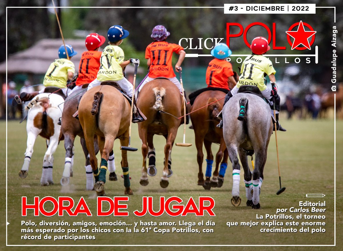 SALIÓ CLICKPOLO POTRILLOS!!!
Para palpitar el torneo de chicos más importante que se juega hoy en Pilar! En la revista repasamos la historia de la competencia y adelantamos los equipos de este año.
La ven en clickpolopotrillos.com 

<a href="/CopaPotrillos/">Copa Potrillos</a> <a href="/eduardoheguy/">eduardo heguy</a> <a href="/melissaganzi/">Melissa Ganzi</a>