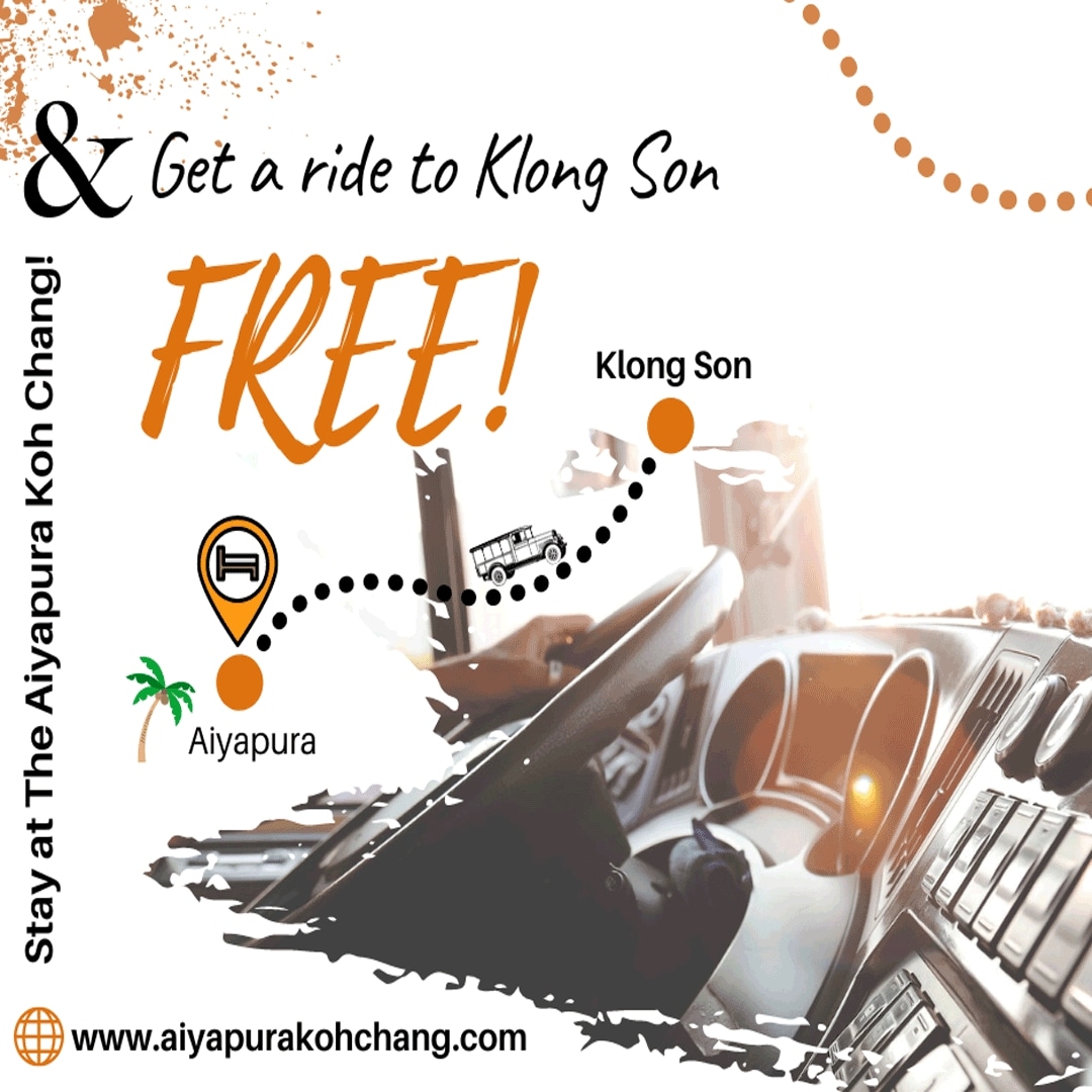 aiyapuradeals's tweet image. Want a ride 🚌 to Klong Son for FREE!!! 💯% 😉👌⚡ Stay at The Aiyapura Koh Chang. We've taken away the distances to some great tourist spots by giving you the Shuttle Service Facility! #aiyapura #freeshuttleservice #freetransport #klongsan #kohchang #freeservice #shuttleservice