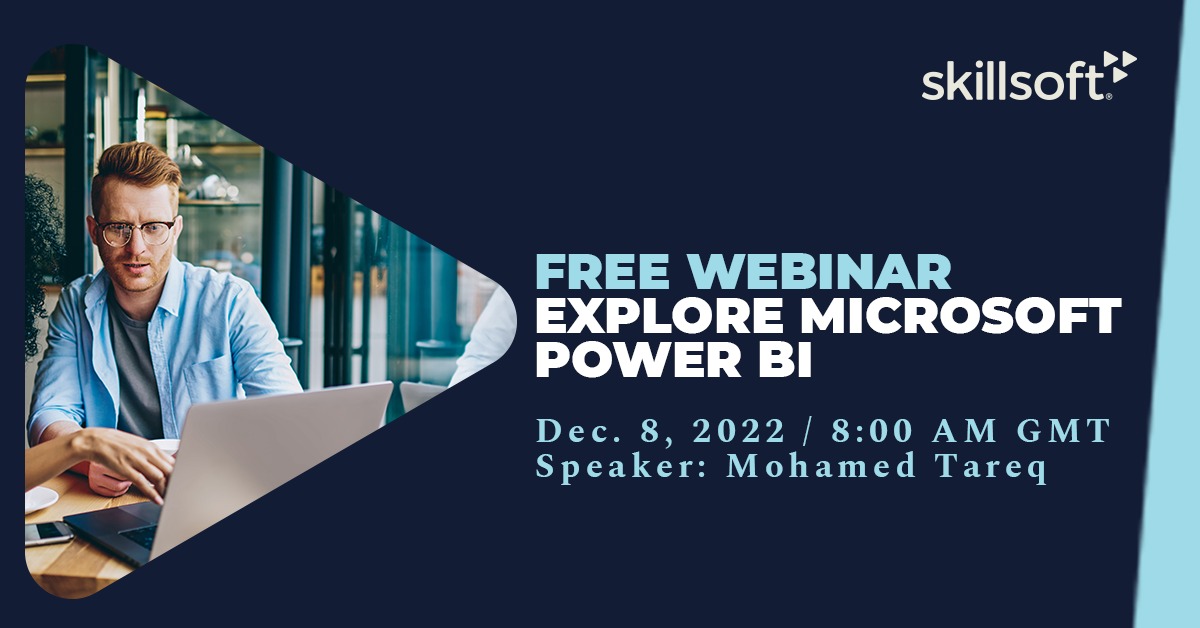GK_UAE's tweet photo. FREE WEBINAR: Explore Microsoft Power BI
It will cover the business value and product capabilities of Microsoft Power Platform,.
Date: Dec. 8, 2022 / 8:00 AM GMT
Speaker: Mohamed Tareq
BOOK NOW: https://t.co/fnPv1P3v0m
#GlobalKnowledge #Courses #Cisco  #learning #workshops https://t.co/GnOtwzjQWU