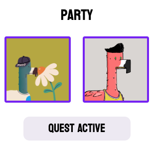 When the <a href="/mostlyfrens/">mostlyfrens.algo</a> <a href="/yieldling/">mngo</a> quest team just has to be on point for <a href="/kissbitsnft/">KissBits NFT</a> quests.