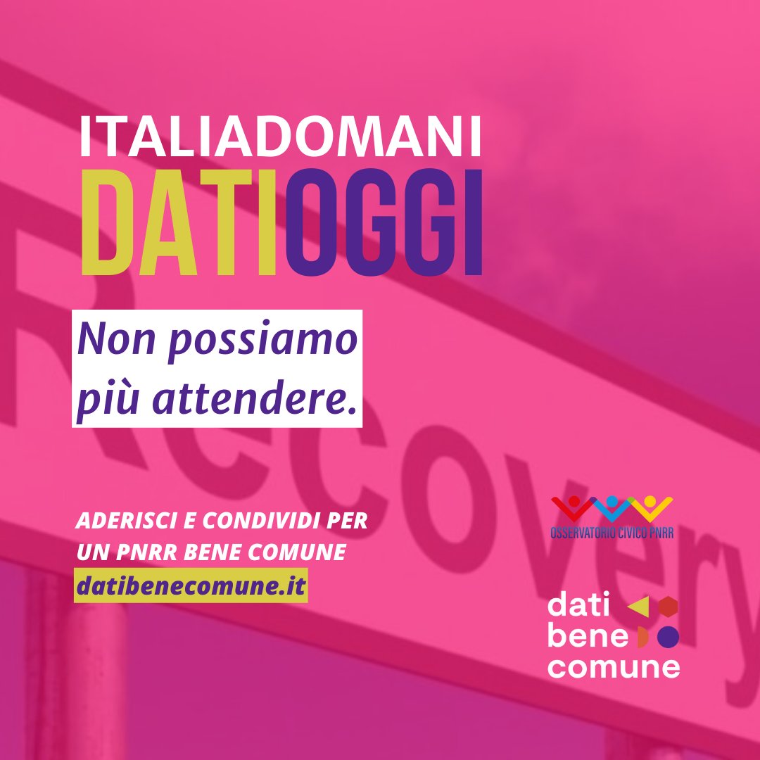 📢 Italian civil society asks for more information on individual projects funded by the #RecoveryPlan.

📬Read the letter to Italian PM monithon.eu/blog/2022/11/3…

#ItaliaDomaniDatiOggi #RRF #PNRR #ItaliaOggi #OpenData #OpenGov