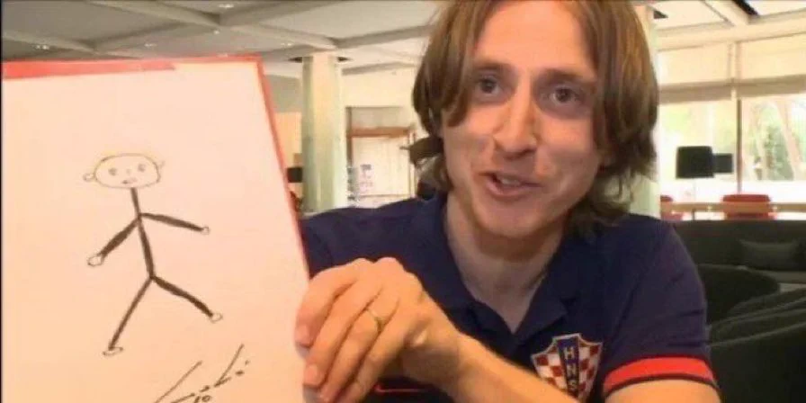 サッカーは強いけど絵は下手！クロアチア代表ルカ・モドリッチ画伯！
