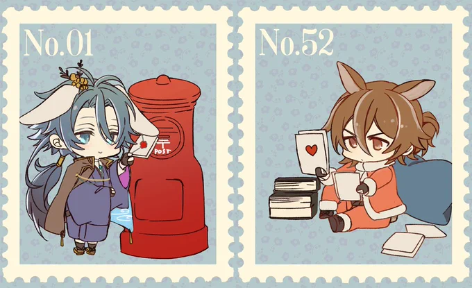 切手風シール 2 /rkgk龍寛 