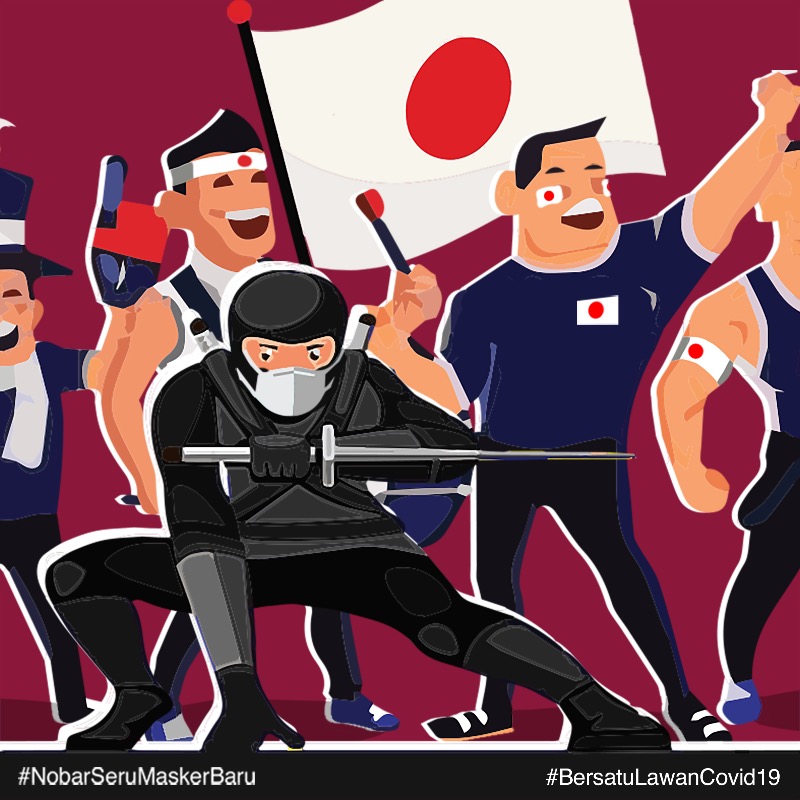 plot's tweet photo. Mana neh pendukung tim Jepang!!! Ninja aja pakai masker, yuk kita dukung &amp; nobar tim Jepang sambil jadi Ninja bermasker 🥷🏼

5 Box masker KN95 (isi 10) akan dibagikan ke 5 pemenang

Syaratnya:
✅ Follow @plot
✅ Like &amp; RT
✅ Tag 3 teman

#NobarSeruMaskerBaru
#BersatuLawanCovid19 https://t.co/ry98YNeXRo