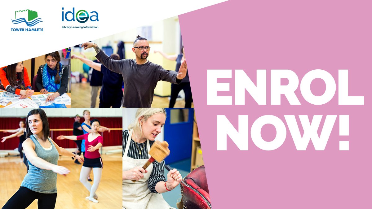 ideastores's tweet photo. 🎉ENROLMENT IS NOW OPEN!🎉

We offer courses in creative arts, DIY, cookery, fitness, ICT, business, languages, performing arts and basic skills to suit your needs and aspirations. What will you choose? 

Enrol now!

https://t.co/AUW7c4qmjk https://t.co/Ox8d5pS79N