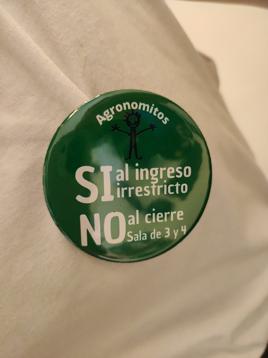 SOSagronomitos's tweet photo. ES HOY! Salvemos juntos la sala de 3 y 4 del jardín Agronomitos! Los esperamos a las 10 en pabellón central de @AgronomiaUBA! SI AL ACCESO IRRESTRICTO NO AL CIERRE DE SALA DE 3 Y 4! https://t.co/ujtky8YLkY