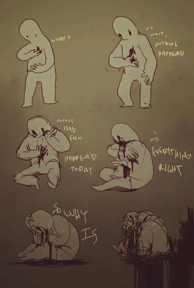 it's just so hard to be happy