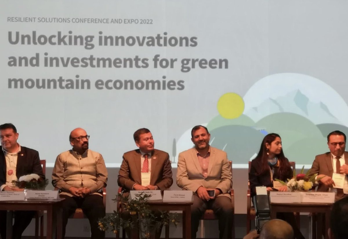 Sabareesh1303's tweet photo. Resilience is it just about the capacities to manage stress and shock. It's more and more about realigning, reorienting, and redefining the contexts and practices - @NambiAppadurai Director CRP @WRIIndia
#ResilientSolutions #InnoCon #MovingMountains @icimod @alpconv @GizNepal https://t.co/2smJhMZmud