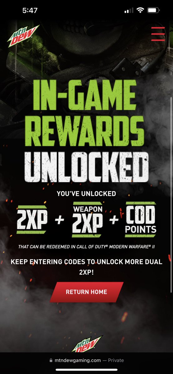 farlamo825's tweet photo. @Treyarch Y’all claim that we get cod points every time we type in a Mtn Dew code yet I haven’t received any cod points at all???  Would you guys like to give your feed back about this? @Treyarch @Activision @CallofDuty https://t.co/NyIVxD3qZI