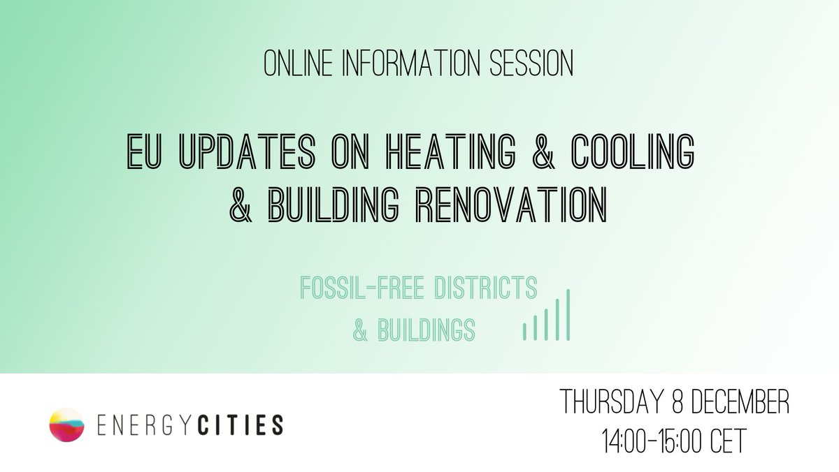 energycities's tweet photo. Join us for this information/exchange session on Thursday👥We will explore the new obligations that will soon fall on local governments + ongoing debates & share updates from our #LocalStaff4Climate campaign 🧐Register here ➡️https://t.co/i1eoshqBvp https://t.co/fdFGcFx8dL