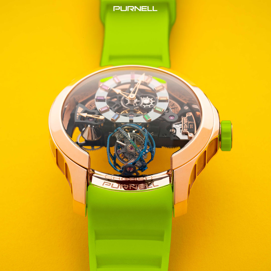 purnell_watches's tweet photo. Taste the Rainbow with Purnell 🌈

#morefuturethanpast #purnellwatches #EscapeII #tourbillon #spherion #tripleaxistourbillon #swisswatchmaking #swisswatches #watchcollector #watchgeek #watchlovers #ericcoudray #watchaddict #watchfam #art #design #luxurylifestyle #happywatch https://t.co/rVWZFWT0iT