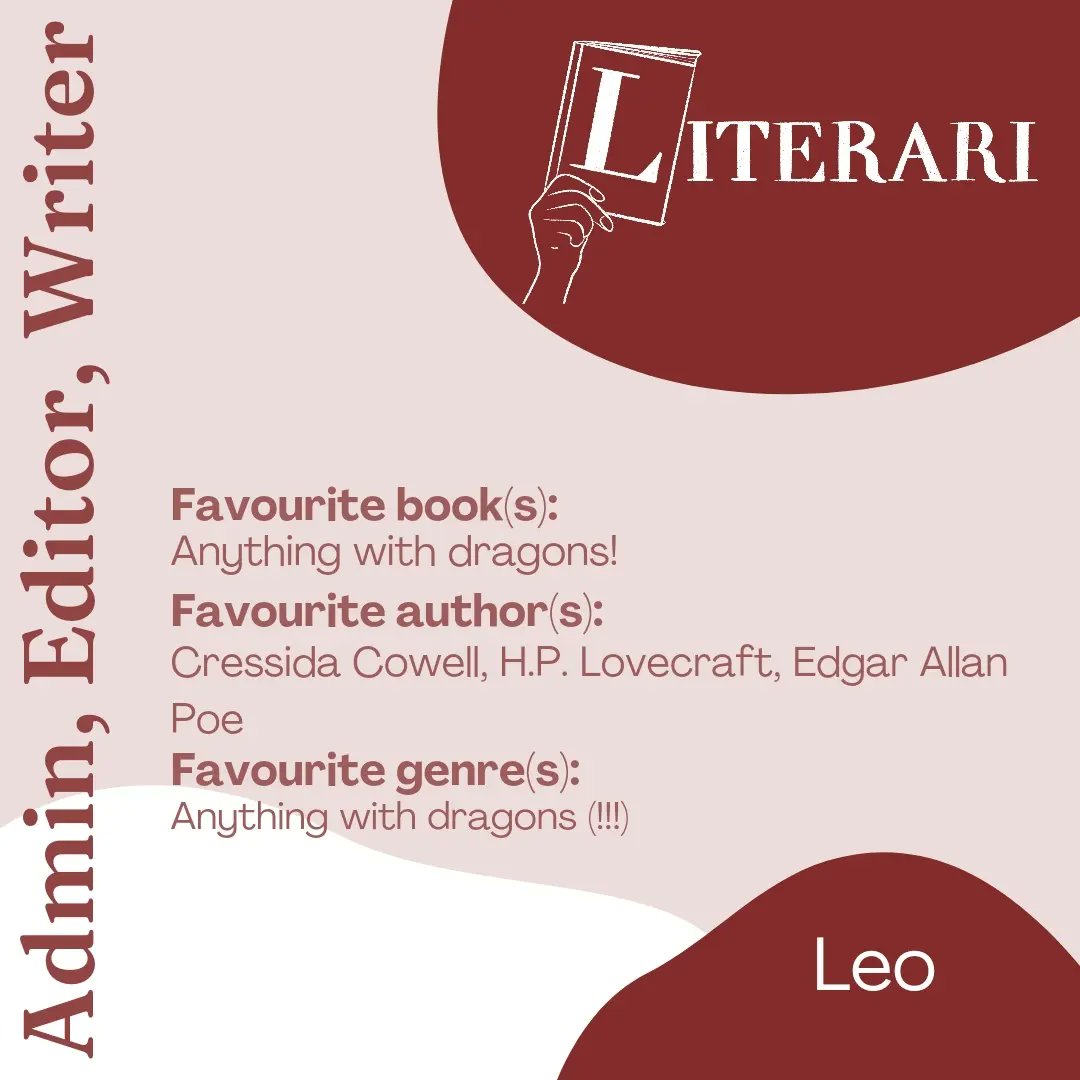 literarimag's tweet photo. We're slowly working on posting all that happens on our Instagram over here (including past posts!) 

But in the meantime, meet our creative director, Leo 🎨🖌️

#Creative #book #booktwt #BookTwitter #BookLover https://t.co/k7ma4dpGer