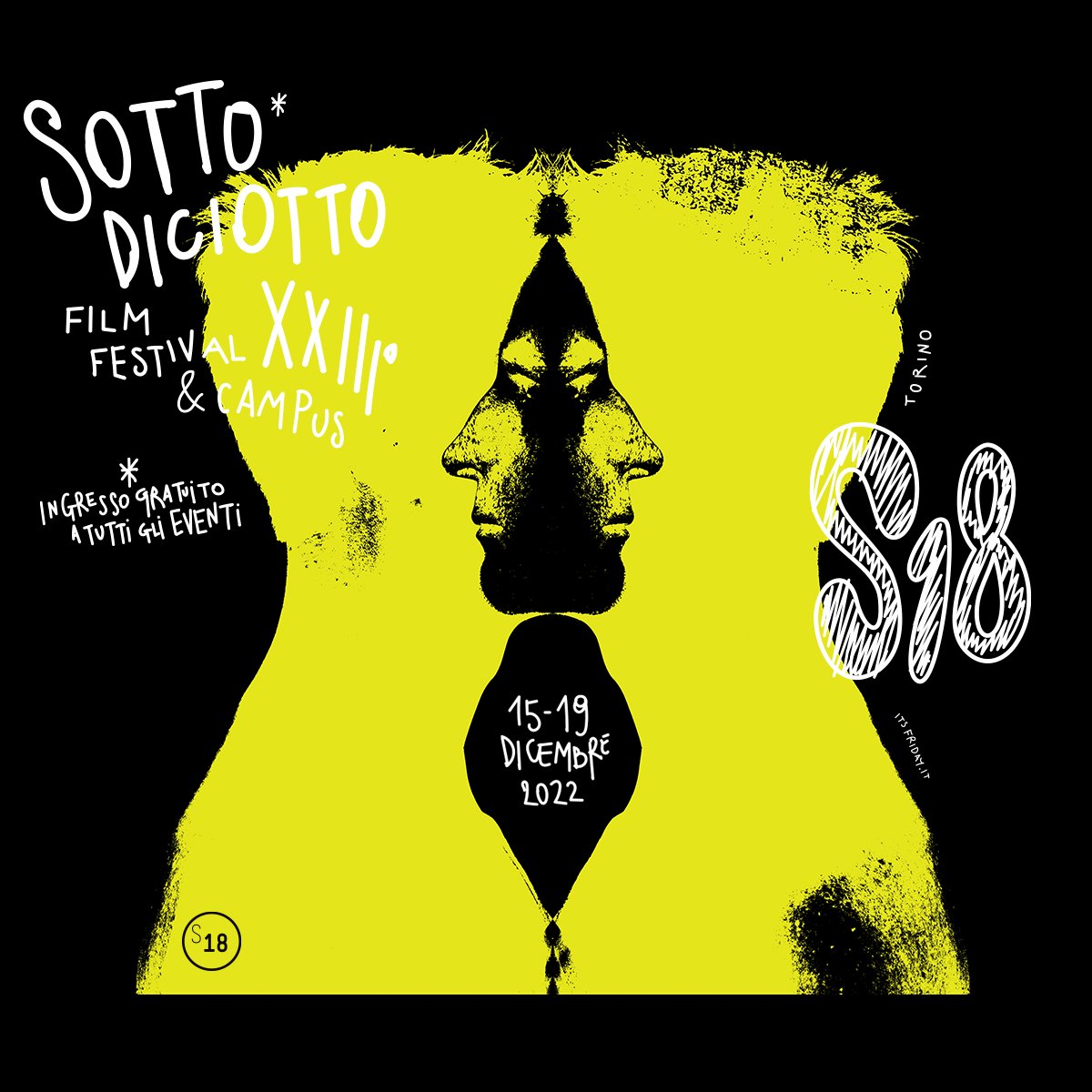 Sottodiciotto's tweet photo. Il programma della XXIII edizione di 𝐒𝐎𝐓𝐓𝐎𝐃𝐈𝐂𝐈𝐎𝐓𝐓𝐎 𝐅𝐈𝐋𝐌 𝐅𝐄𝐒𝐓𝐈𝐕𝐀𝐋 &amp; 𝐂𝐀𝐌𝐏𝐔𝐒 𝟐𝟎𝟐𝟐 è online! Tutti gli eventi sono a ingresso gratuito. Consulta la programmazione completa e prenota il tuo posto in sala: https://t.co/Oh0nWhR1oM https://t.co/EGZVF7UX60