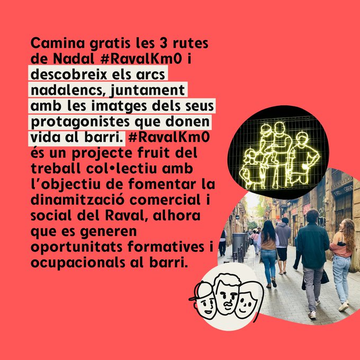 la_traginera's tweet photo. 🎊💡 Rutes d'il·luminació nadalenca #RavalKm0 a través de l'aplicació d'@eXplorins a l'univers de #Ravalopoly.
Camina les 3 rutes de Nadal i descobreix els arcs de Nadal i els seus protagonistes.
➡️ https://t.co/8BZxQ0amYd https://t.co/zFcevY8lkK