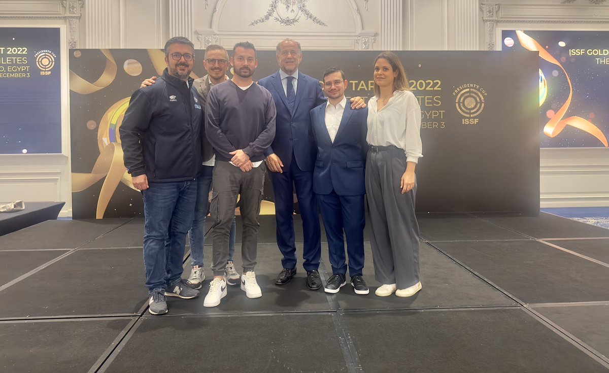 TesconiLuca's tweet photo. #issf #lucianorossi 🇮🇹 #cairo #president https://t.co/ohghrICG8i