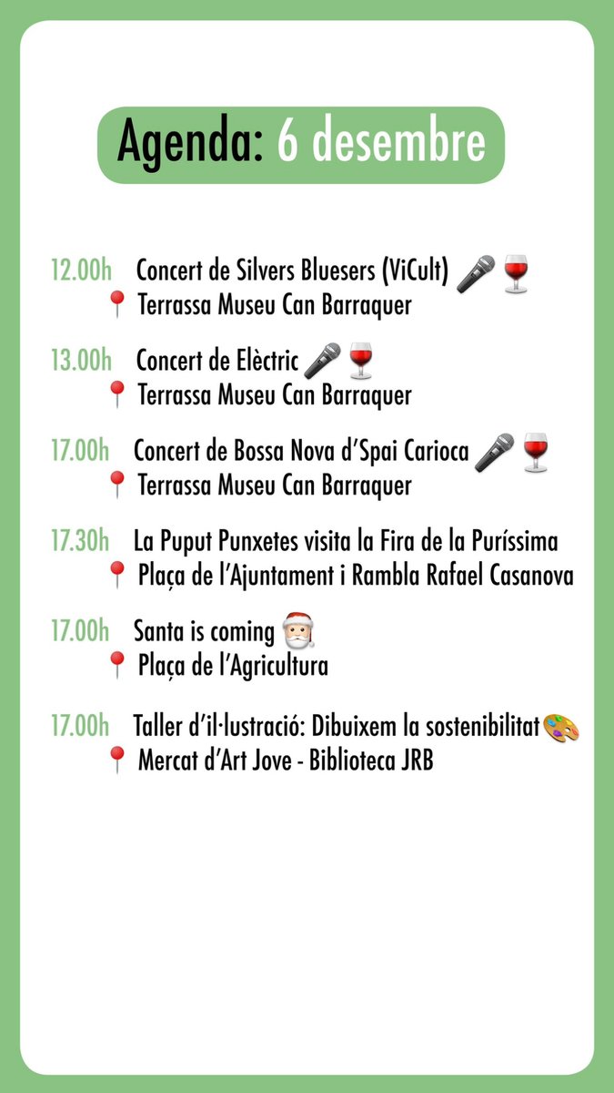 Què fem avui a la #FiraPuríssima2022? 

#santboidellobregat #visitsantboi #turismesantboi #FiraPuríssima #Puríssima