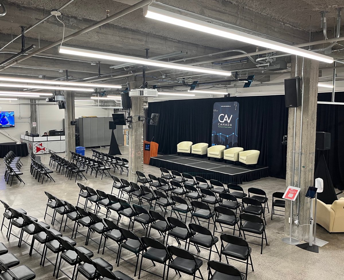 CAVCanada (@cavcanada) on Twitter photo The day is finally here!
It’s time for #CAVCanada 2022! 🌟
In a few hours we will open the doors at <a href="/Bayview_Yards/">Bayview Yards</a> to hundreds of innovators, leaders, and smart mobility enthusiasts for this epic hybrid event. 🚘 The day is finally here!
It’s time for #CAVCanada 2022! 🌟
In a few hours we will open the doors at <a href="/Bayview_Yards/">Bayview Yards</a> to hundreds of innovators, leaders, and smart mobility enthusiasts for this epic hybrid event. 🚘