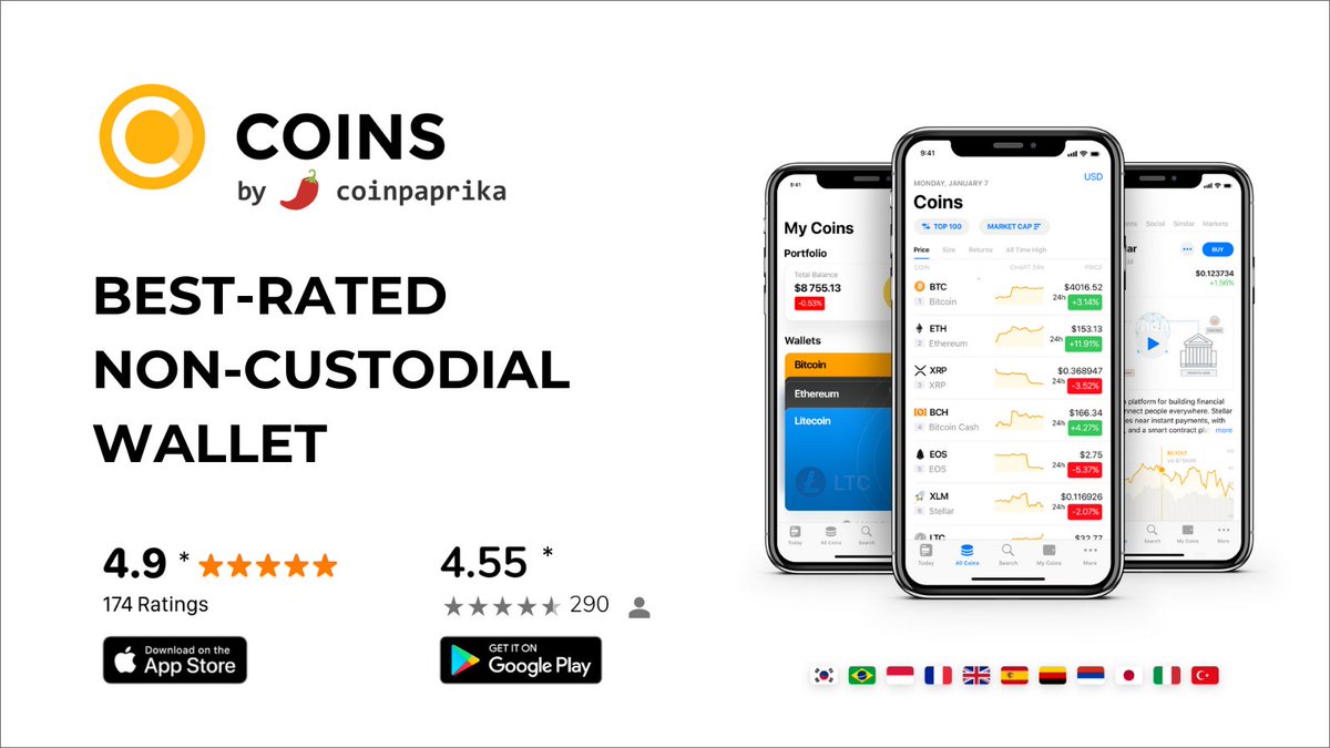 CoinsOneApp's tweet image. We are approaching 250k downloads! Thank you for your trust and support! #noncustodialwallet