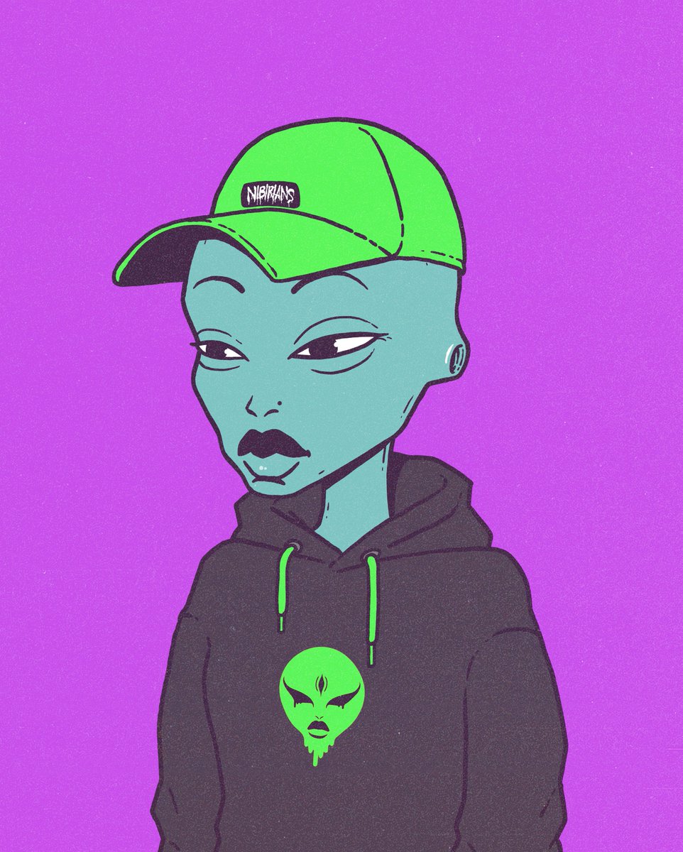 Nibirians's tweet image. Happy Monday, don&apos;t limit yourself. 💚

Outfit - Nibirian hoodie 👽

Interact - 🎟

#CNFT #CNFTCommunity #getdrippy