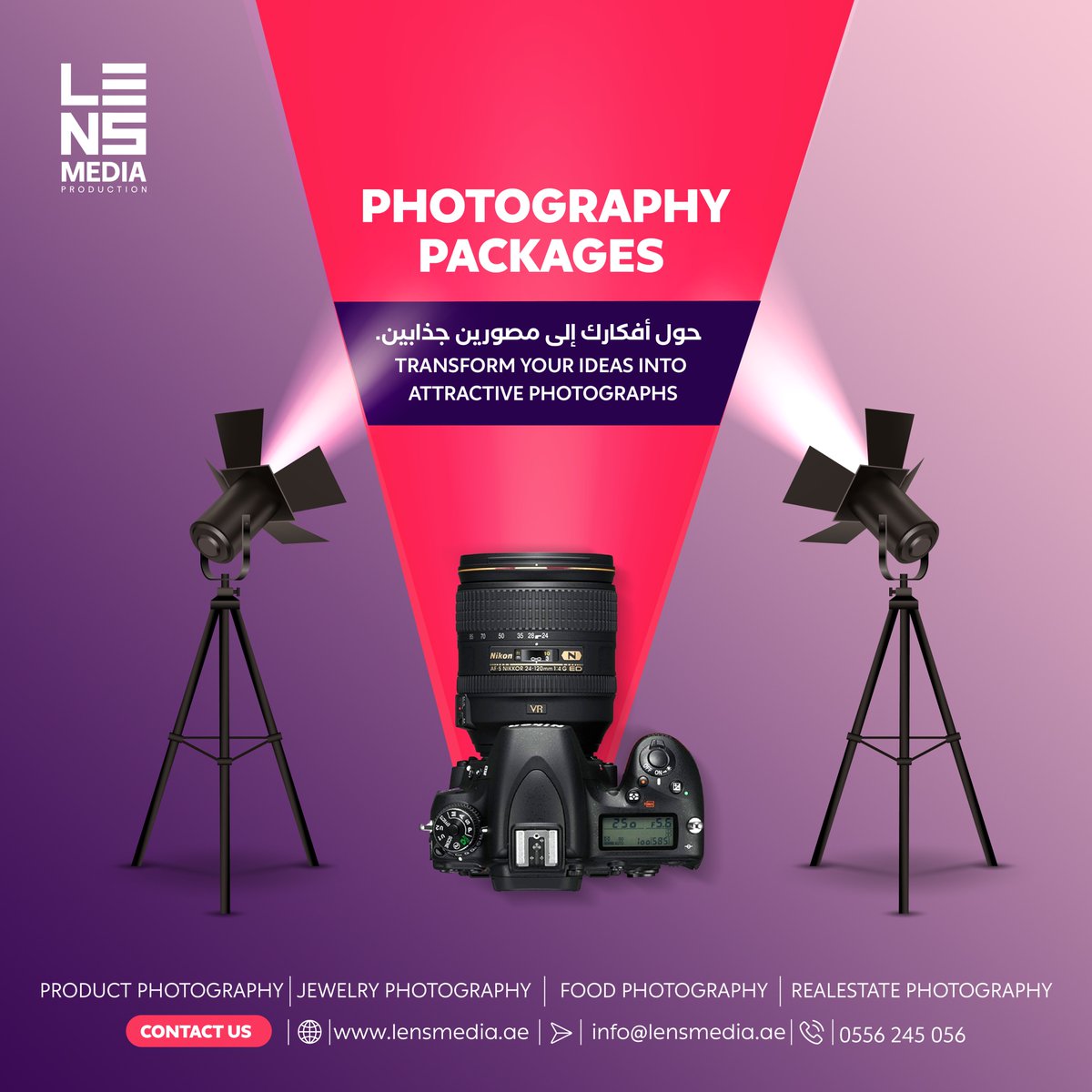 LensMedia_ae's tweet photo. Are you looking for someone to turn your ideas and concepts into eye-catching images? 

☎️+971 55 6245 056

هل تبحث عن شخص ما لتحويل أفكارك ومفاهيمك إلى صور تلفت الأنظار؟

#mediaproduction https://t.co/Nisc2XVBYL