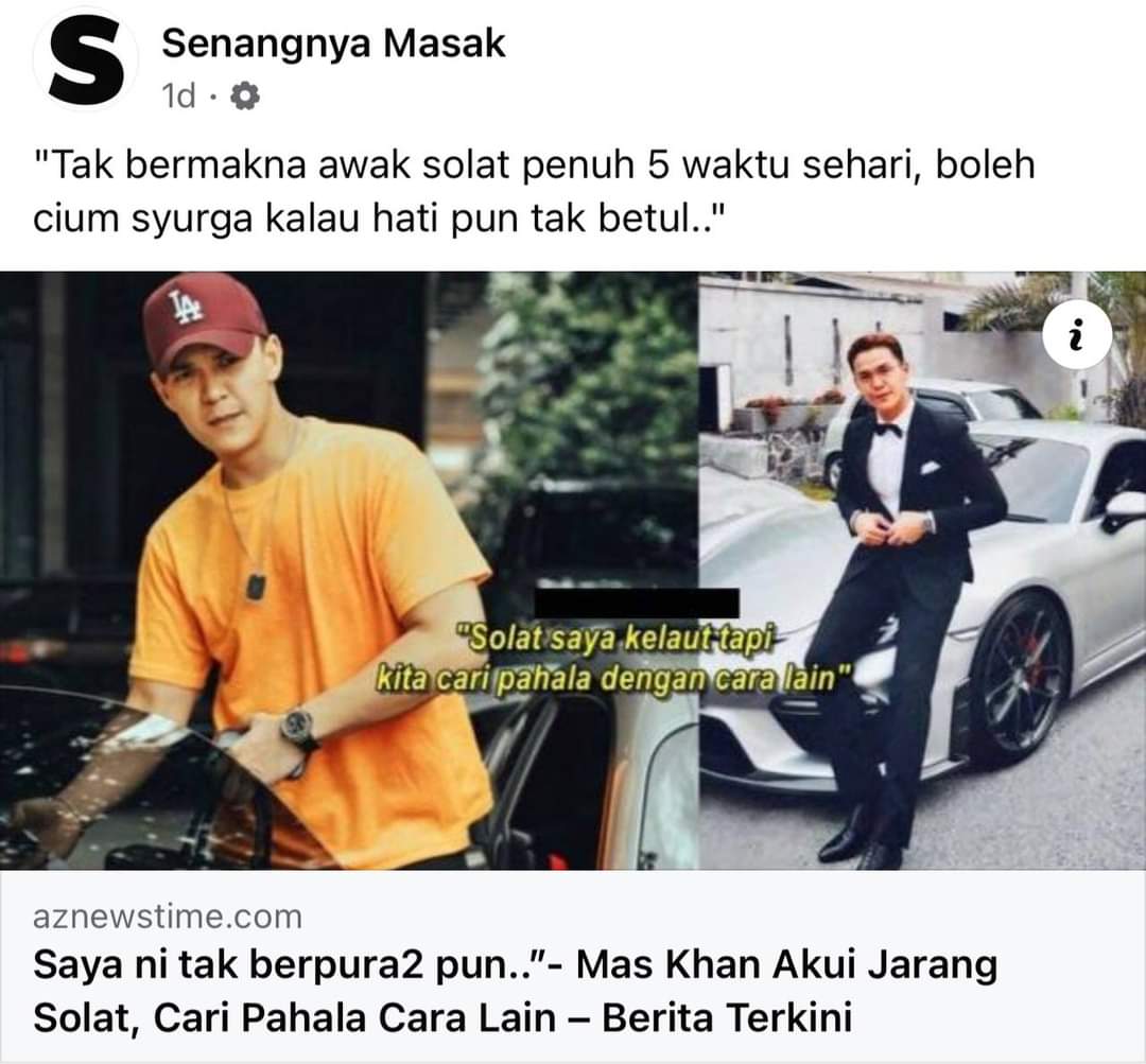 Statement ini sarat dengan kejahilan sebab:

1. Amal pertama yg dihisab adalah solat. Rosak solat, rosak segala amal lain.

2. Kita masuk Syurga dengan redha Allah, bukan dengan pahala kita. Macamana nk dpt redha Allah? Dengan buat apa yg Allah suruh, dan tinggal apa yg