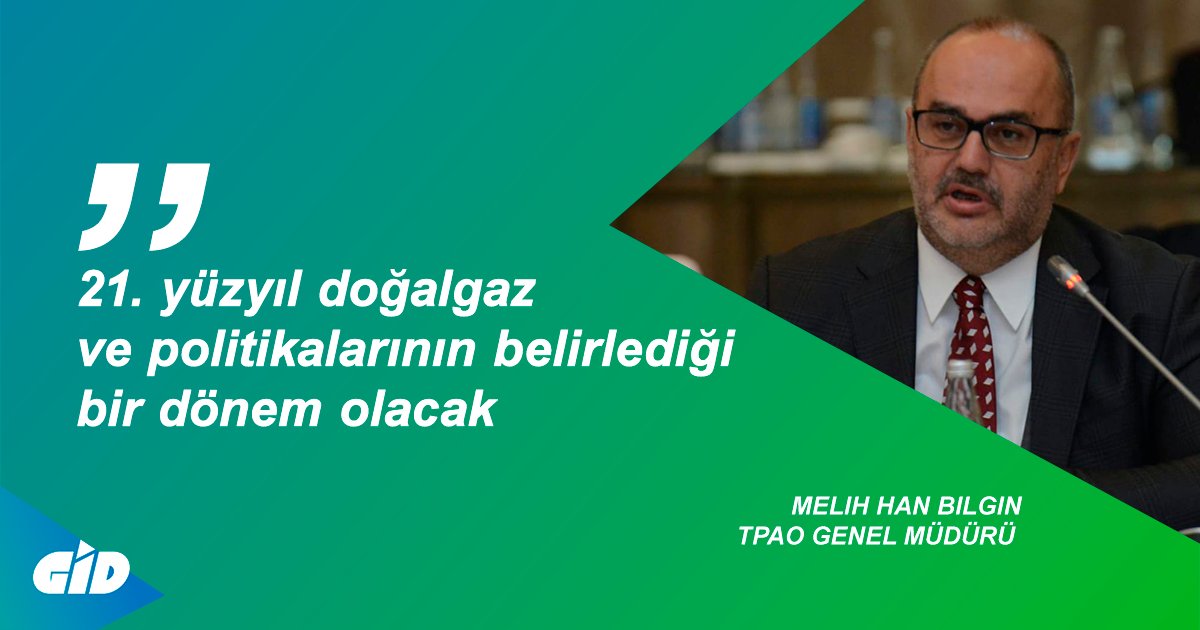 TPAO Genel Müdürü Melih Han Bilgin’e göre, 21. yüzyıl doğalgazın ve politikalarının belirlediği bir dönem olacak. Bilgin, bu anlamda Karadeniz gazının Türkiye için çok önemli bir fırsat ve koz olduğunu belirtti.  bit.ly/3FrCy9T #doğalgaz