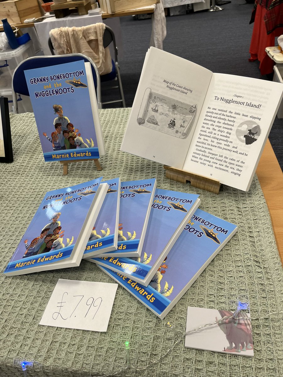 HTowrie's tweet image. Selling the book I illustrated at the RAL craft fair today! 🎨📚