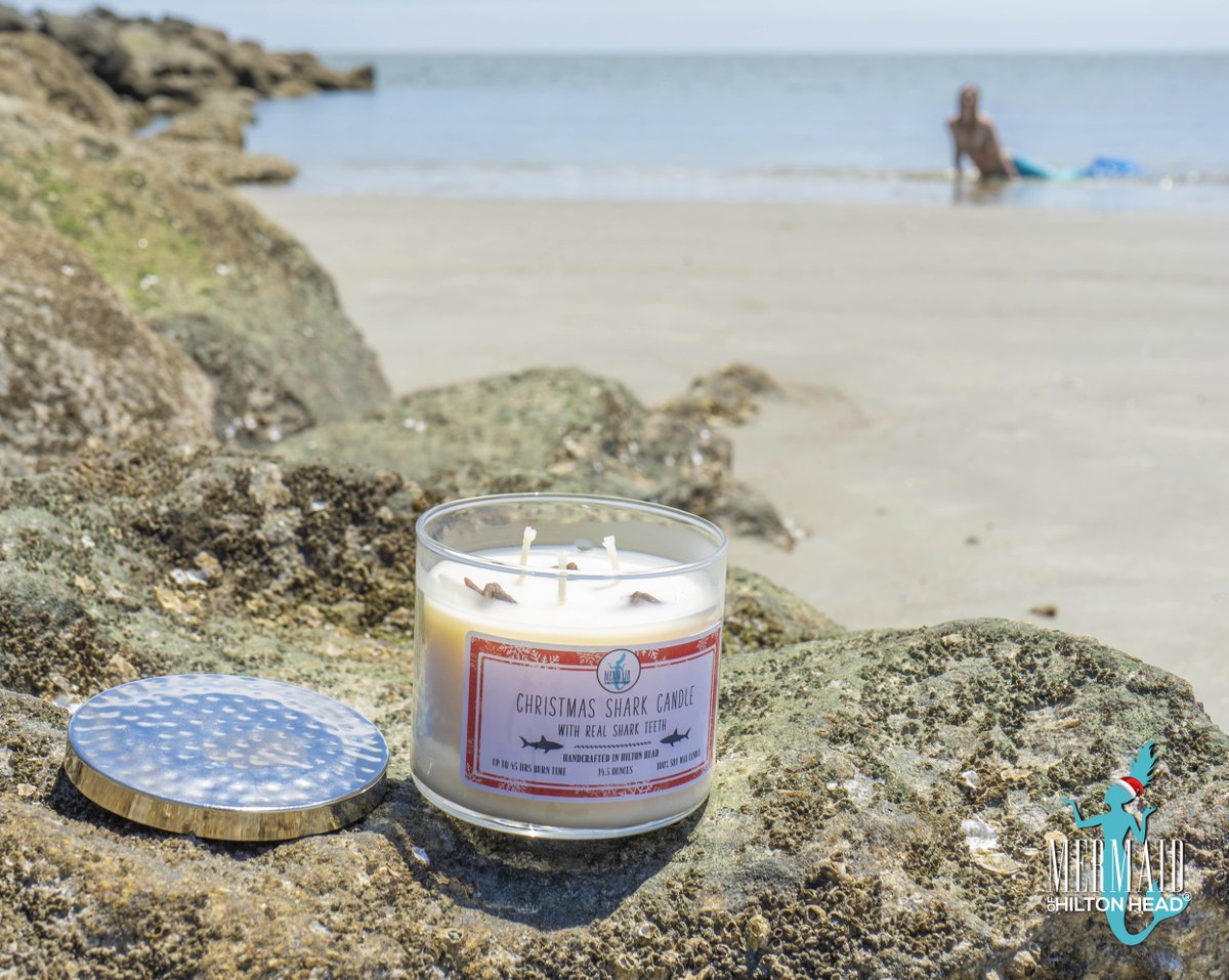 HOT TRENDING ITEM ALERT!!!

Our Christmas shark candles, with eco-friendly sourced (fossilized) REAL shark teeth is selling out like whoa!
We still have a few left so be sure to claim yours now by visiting our online store!

  #mermaidofhiltonhead