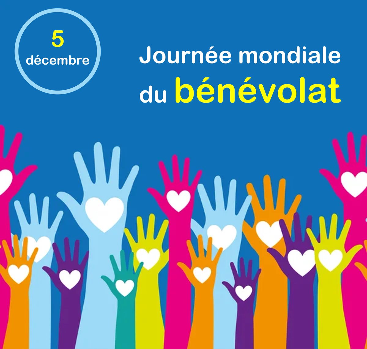 🌍 #JourneeMondialeduBenevolat 🌍
Cette journée est l'occasion de célébrer l'engagement partout dans le monde ! MERCI à ceux qui œuvrent souvent dans l'ombre 🙏
➡️ + de 85% des associations françaises sont gérées exclusivement par des #bénévoles
<a href="/villedemassy/">Ville de Massy</a> <a href="/LigueIDFVolley/">Ligue Île-de-France de Volley</a>