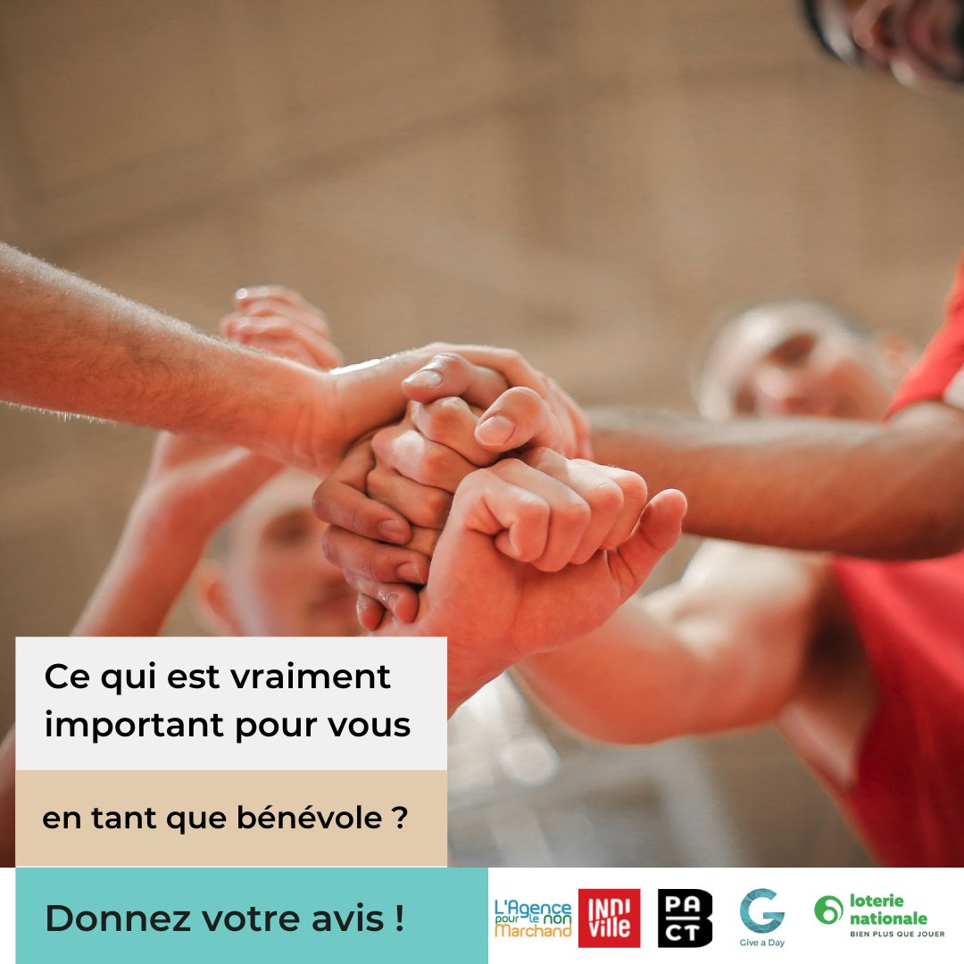 📢 Plus que quelques jours pour participer à l'Enquête nationale Citoyen et Engagement sur le bénévolat à l'initiative de @_giveaday, @Indivillebe et #bpact_be ! 

👉 bit.ly/3tRqI28

@_giveaday <a href="/K_B_Foundation/">King Baudouin Foundation</a> <a href="/LotNat_Belgique/">Loterie Nationale</a> <a href="/monasbl/">Monasbl.be</a> @Indivillebe