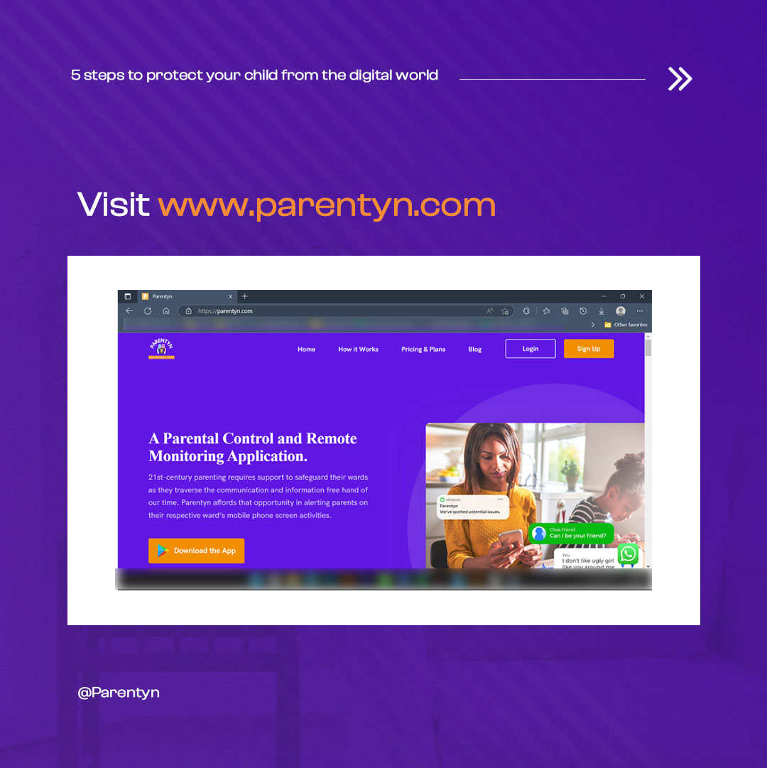 parentyn's tweet photo. With these 5 easy steps you can install the parentyn app on your wards phone 
1. visit https://t.co/ObwPZafdrR
2. Create a free account within 2 minutes https://t.co/FeFK3foBPP