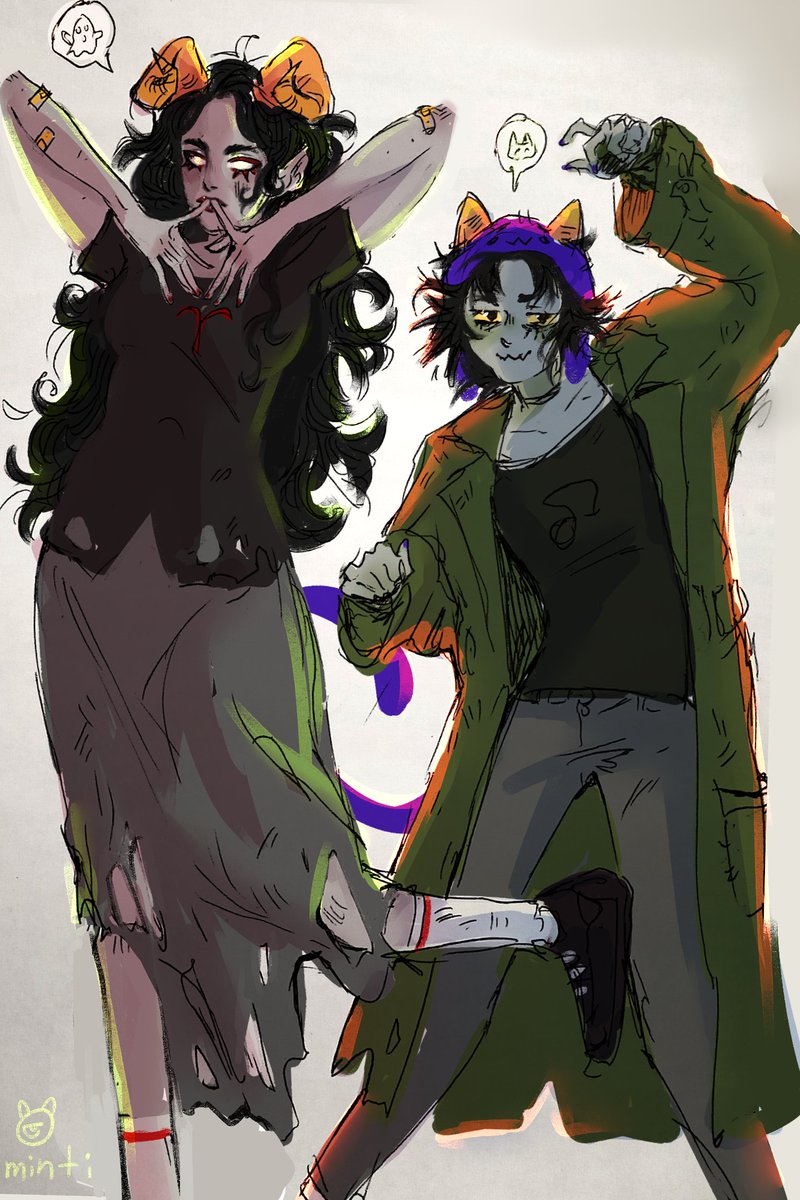 MintyBublik's tweet photo. #Homestuck #nepetaleijon #AradiaMegido (#AraNep ? #NepRadia ?) https://t.co/CNcwSvIjqp
