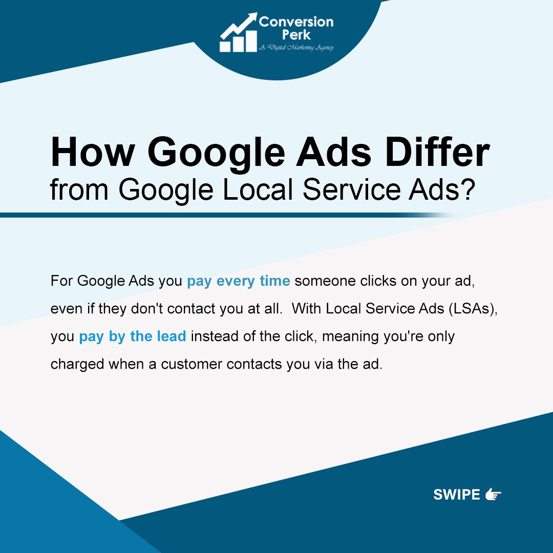 ConversionPerk's tweet image. Have you taken benefit of #GoogleLocalServiceAds yet?
Get seen at the top of the #Google
Contact us 📞+1 (323) 676-7677, 01724038289 or
📧 to info@conversionperk.com
.
.
.
#Conversionperk #cpmohali #cleaningservice #localservices #digitalmarketing #smm #seo #ppc