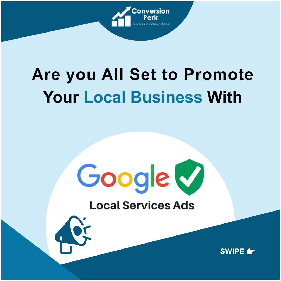 ConversionPerk's tweet image. Have you taken benefit of #GoogleLocalServiceAds yet?
Get seen at the top of the #Google
Contact us 📞+1 (323) 676-7677, 01724038289 or
📧 to info@conversionperk.com
.
.
.
#Conversionperk #cpmohali #cleaningservice #localservices #digitalmarketing #smm #seo #ppc