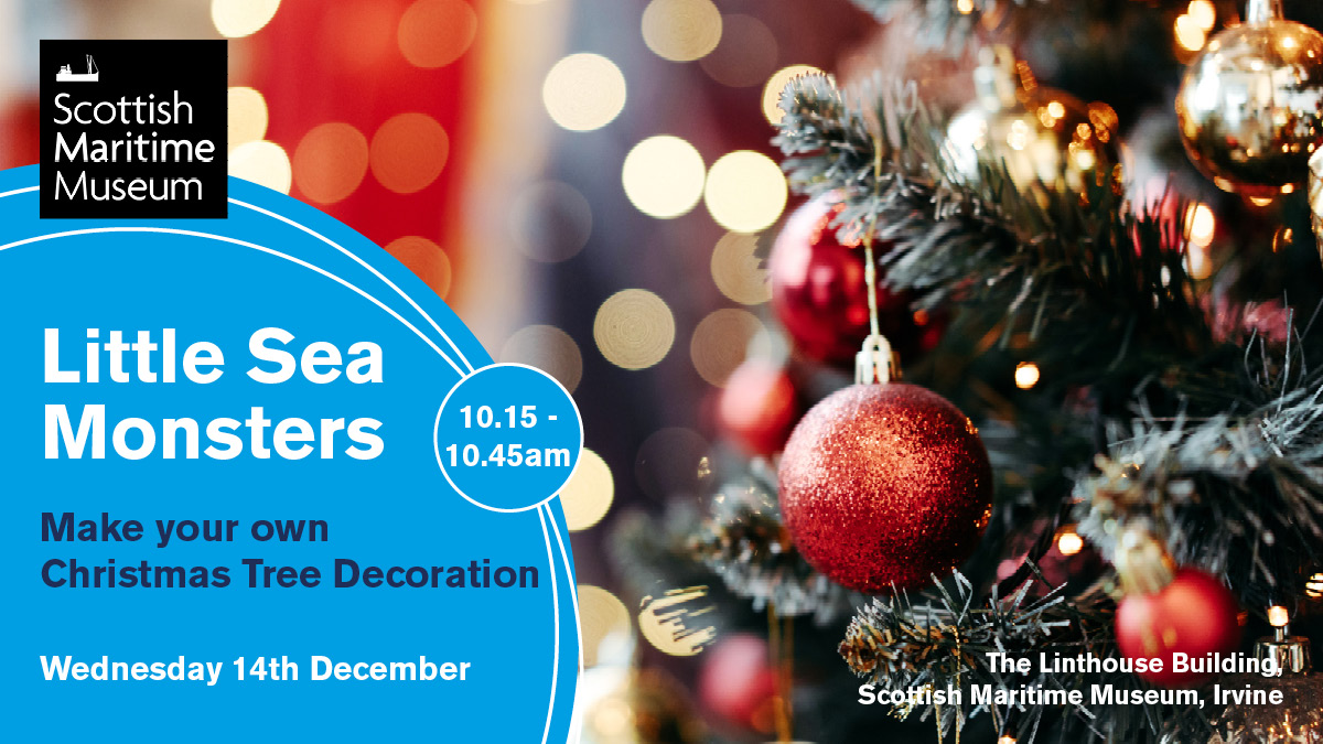 Scotmaritime's tweet photo. Our Little Sea Monsters activity sessions for under 5’s are packed with stories &amp; fun. Join in this week! Wednesday 14th December, 10.15 – 10.45am. 

Tickets – pay what you decide!

Book in to join in the fun: 
https://t.co/ZS4JewHITJ

#MuseumsAreGo #ScotMaritime #whatsonayrshire https://t.co/3kJNB4nOsE