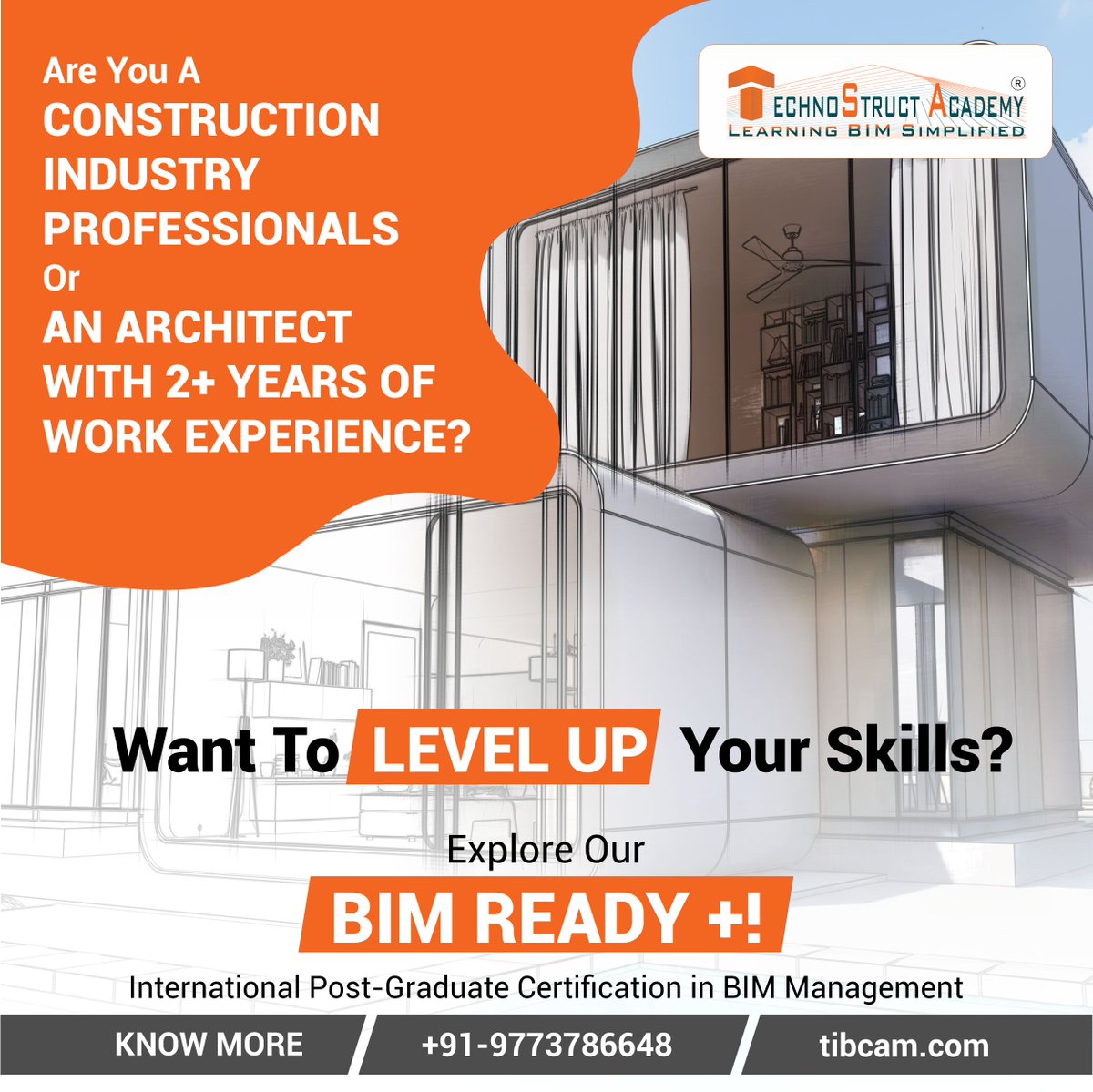 TechnostructA's tweet photo. Are you ready to level up your skills? 😍
Our International Post-Graduate Certification in BIM Management (BIM Ready +) is here for you! 🥰
To know the eligibility and more about the program, visit https://t.co/l7TpsF6uS0 or call us at +91-9773786648 💯
#technostruct #bim https://t.co/rnzuvX9d6E