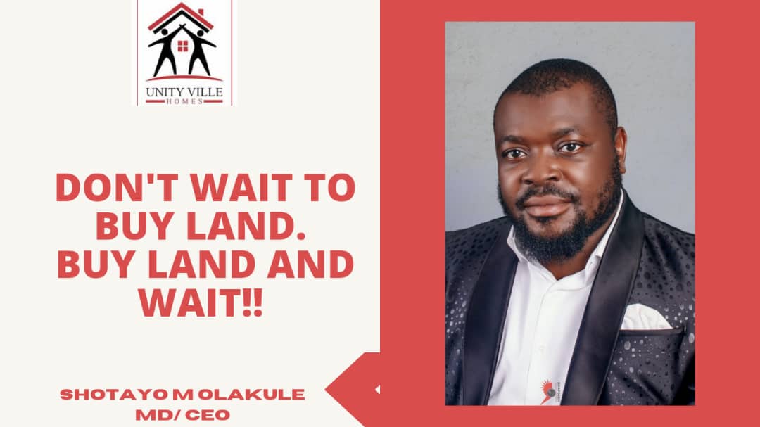 unityvillehomes's tweet photo. Don't wait to buy land. Buy land and wait.
Own a piece of land!!!!
Here's another opportunity. Grab it and smile tomorrow.
For more information
07068153445, 0814045252
#solutionstorealestate
#Unityvillehomes https://t.co/XCE9g7iayP