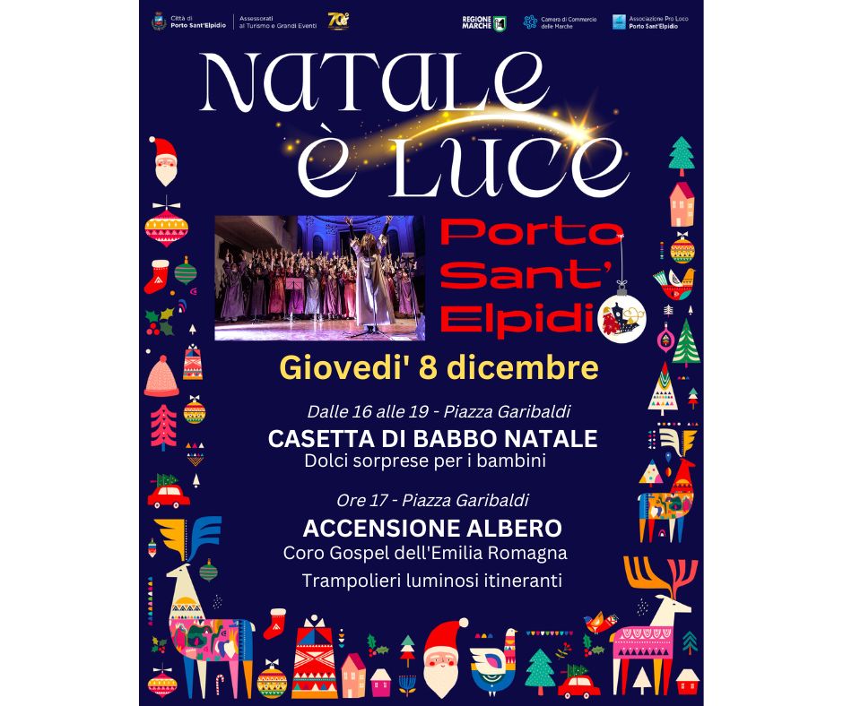 PSantElpidio's tweet photo. 8 dicembre accensione albero #nataleeluce #nataleaportosantelpidio #destinazionemarche https://t.co/SV3taFPgy8