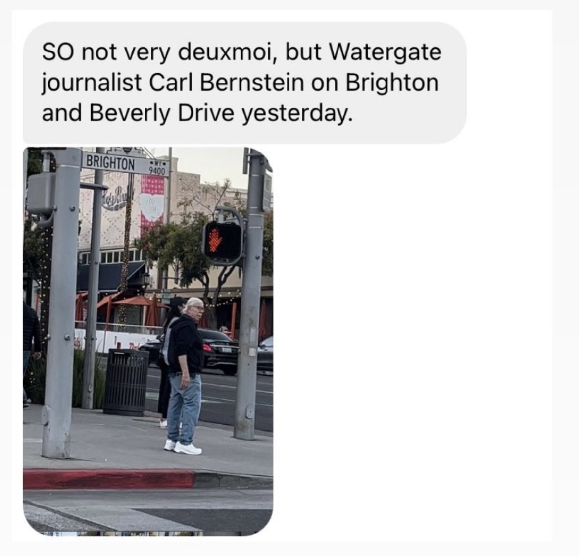 BarryPierce's tweet photo. obsessed with the person who sent Carl Bernstein into deuxmoi https://t.co/U6PXThcgPd