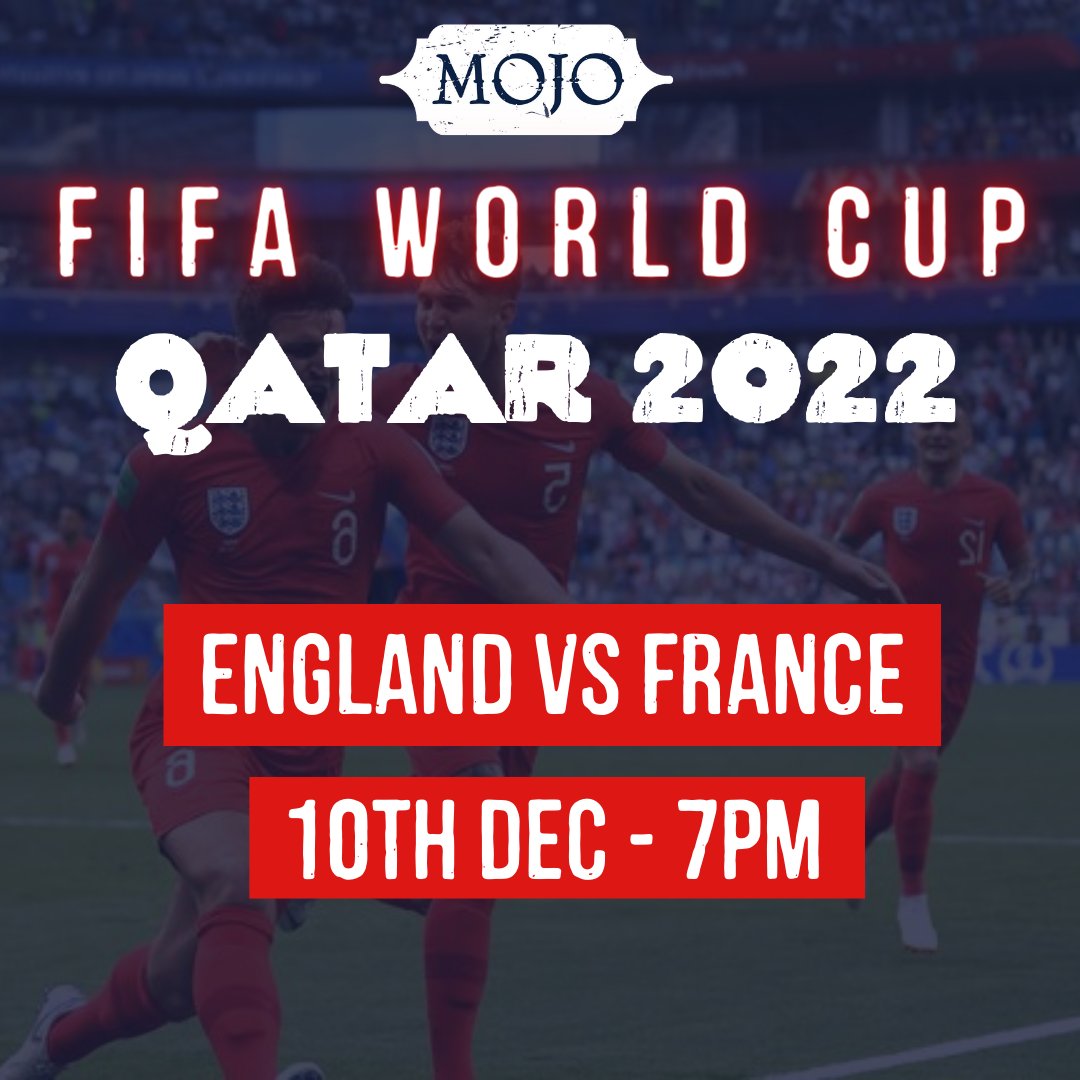 MOJOMANCHESTER's tweet photo. QUARTER FINALS HERE WE COME! ⚽

Join us on Saturday from 7pm as England take on France. We have limited availability, so we advise you to book your spot ASAP!**

Grab your table online before they're gone! https://t.co/B52zrZtgAg

**Standing entry also available. https://t.co/kYBizaRPPJ