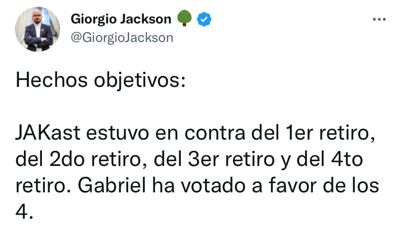 jgomezarismendi's tweet photo. Nunca olvidemos como es Giorgio Jackson https://t.co/ty3ZW7Uvci