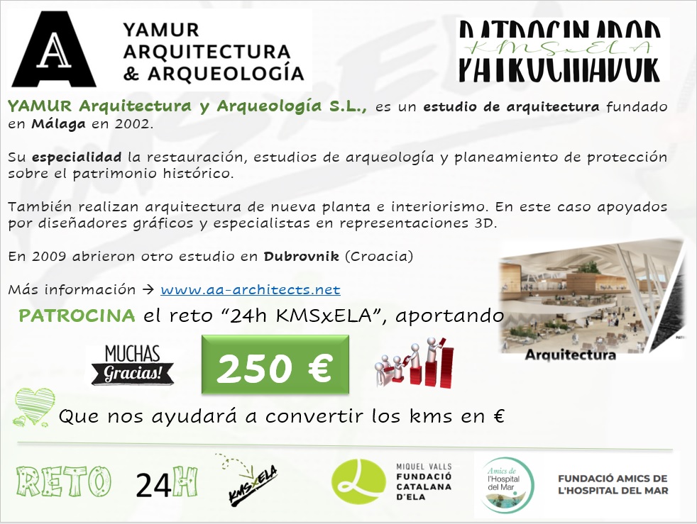 KMSxELA's tweet photo. Pues nosotros no tenemos "medal day" pero si un nuevo patrocinador, así que os presentamos a @YAMUR_AA @HinaultP que se suma a las otras 6 empresas que convertirán los #KMSxELA de las @24h_bcn en Euros para la @fmiquelvalls 

Muchas gracias y Seguimos 💪💚

¡Contáctanos!
¡Súmate! https://t.co/lZvEuzye0X