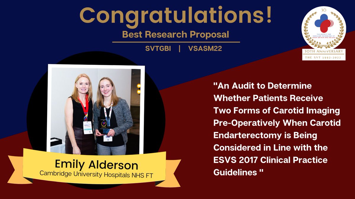 svtgbi's tweet image. Congratulations to Emily Alderson for winning the Best Research Proposal Presentation at this years VSASM in Brighton!

We Look Forward to Hearing More Results Next Year Once This Has Been Completed!

#SVTGBI #VSASM22