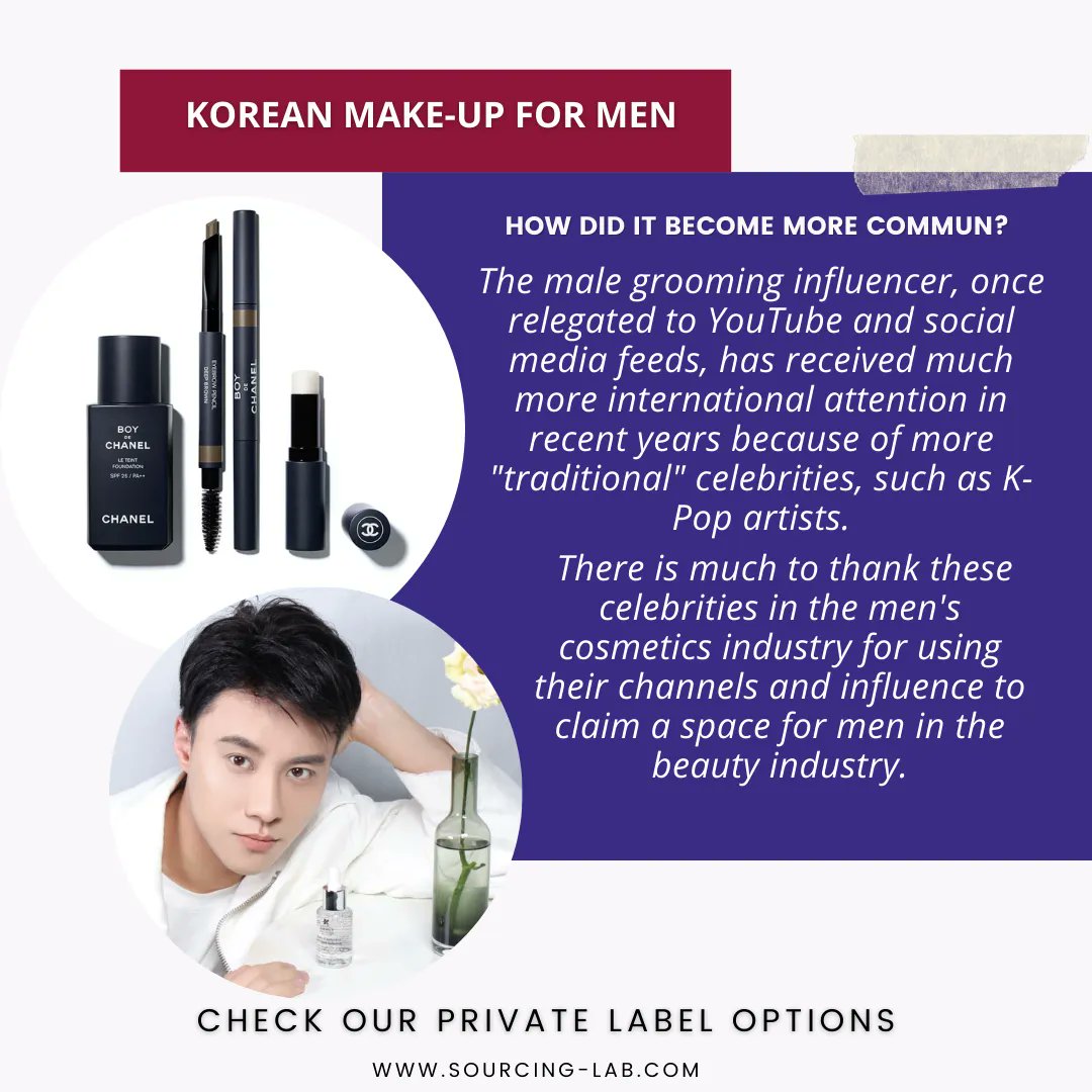 Sourcinglab1's tweet photo. Men's grooming has come a long way since the days of soap and water. Wanna know how? Come check: https://t.co/EdzqkIreaK #makeupformen #makeup #makeupartist #mensfashion #makeuplover #men #makeuptutorial #makeuplooks #korea #menskincare #beauty #mensmakeup #seoul #oemcosmetics https://t.co/1jfbkkIEvY