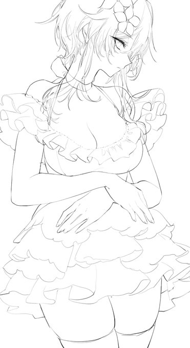 おっぱい触りたいなと思いながら描いた 