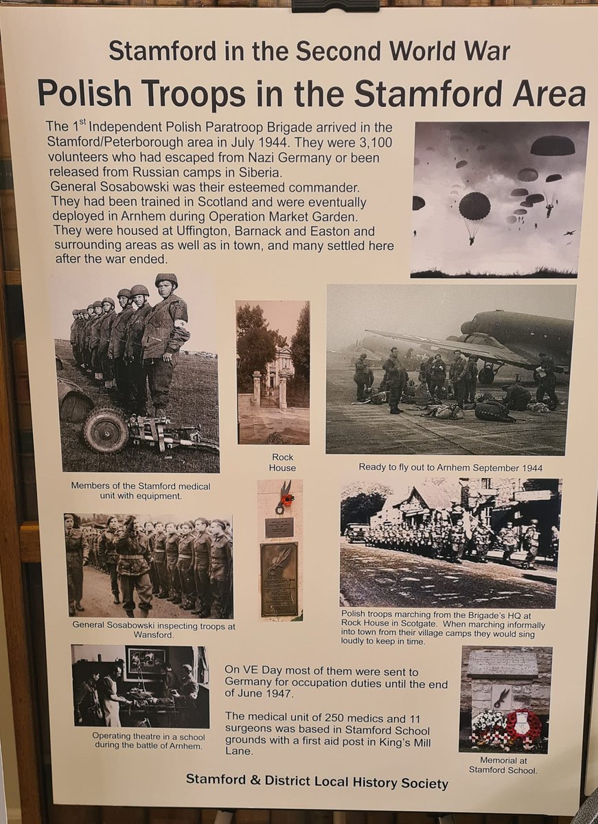 PLinManchester's tweet photo. 🚶♂️🚶♀️Walk down memory lane in Stamford and you most definitely come across on something related to the story of gen. Sosabowski #Sosab and1⃣Independent 🪂Parachute Brigade.
🧐You may be totally absorbed by the numer of historical🇵🇱spots scattered in🏴Stamford.
#SosabWeek https://t.co/bTPc9yvIAj