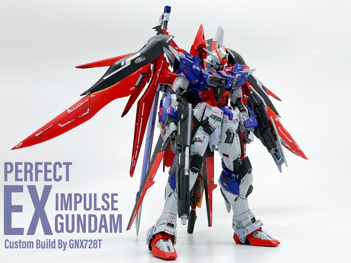 gnx728t's tweet image. 二ヶ月ぶりの新作「パーフェクトエクスインパルスガンダム」が完成しました!
PERFECT EX IMPULSE GUNDAM
Roll out~